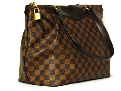 louis vuitton black and brown handbag|Louis Vuitton brown checkered bag.